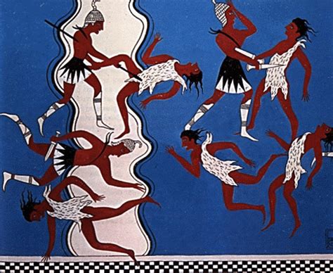 A Fresco From The Palace Of Pylos Dated Around 1300 1200 Bc Depicted