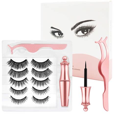 Amazon Magnetic Eyelashes And Eyeliner Kit Upgraded D Magnetic