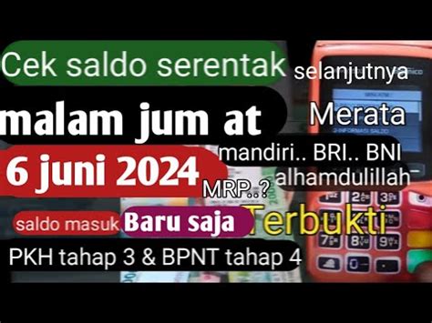 Pkh Hari Ini Cek Saldo Pkh Tahap Bpnt Mitigasi Resiko Pangan