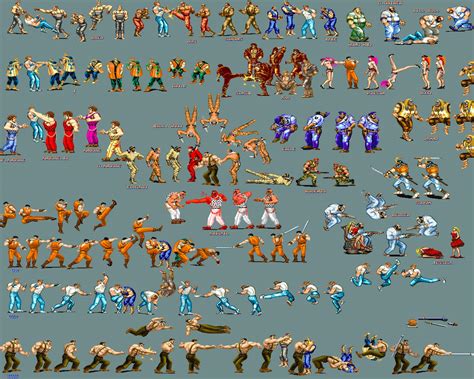 Final fight sprite sheet by cheesyniblets on DeviantArt