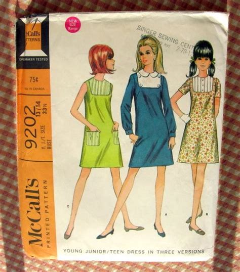 Mod S Dress Mccall S Vintage Sewing Pattern