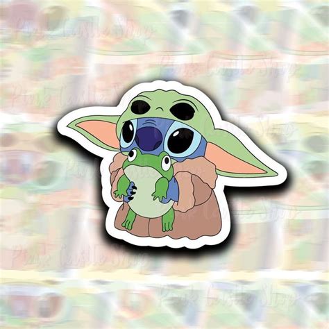 Does Anyone Else Notice Yoda Sticker Disney Sticker Lilo And