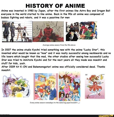 History Of Anime Anime Was Invented In 1980 By Japan After The First