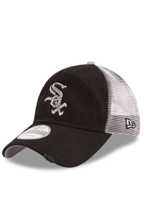 New Era Mens New Era Black Chicago White Sox Team Rustic 9twenty