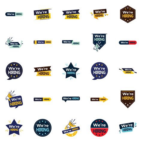 We're Hiring 25 Fresh and Innovative Vector Designs for Job Openings