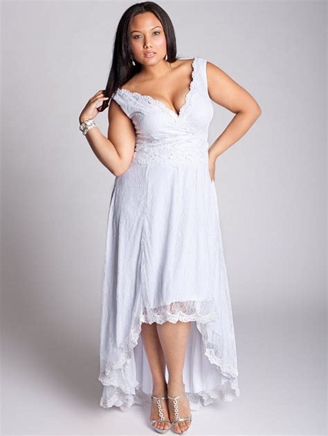 Plus Size White Sundress Dressed Up Girl