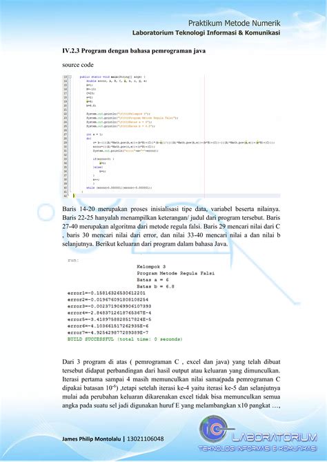 Modul2 Metode Regula Falsi Praktikum Metode Numerik PDF