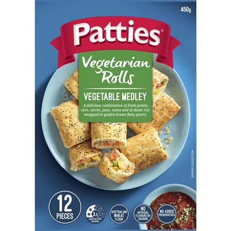 Patties Party Sausage Rolls Vegetable Medley Pack Woolworths