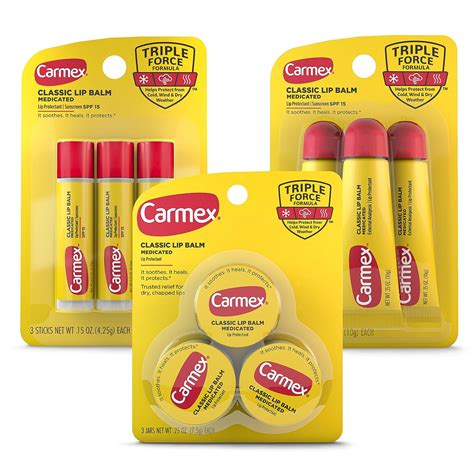 Carmex Medicated Lip Balm Variety Pack Lip Moisturizer