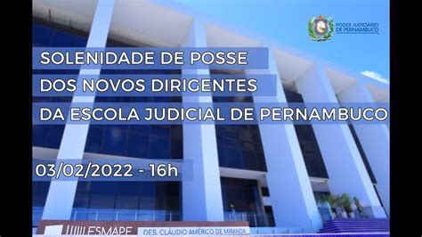 Solenidade De Posse Dos Novos Dirigentes Da Escola Judicial De