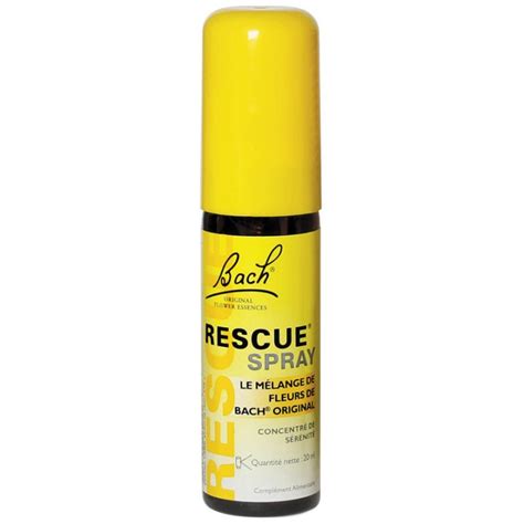 Spray Rescue Fleurs De Bach 5 Fleurs De Bach 20ml