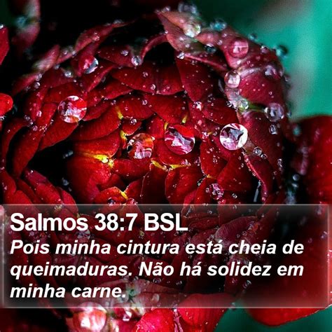 Salmos 38 7 BSL Pois minha cintura está cheia de queimaduras