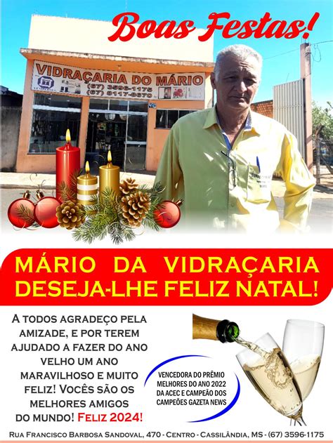 Cassilândia Urgente Natal 2023 Mário da Vidraçaria