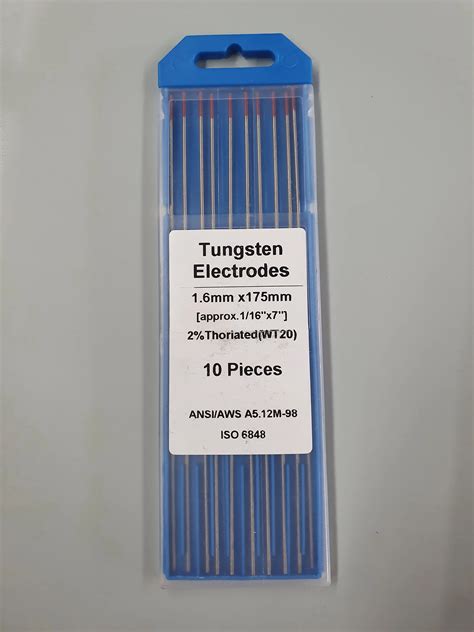 Iso Wt Wolfram Tungsten Electrodes Mm Buy Tungsten