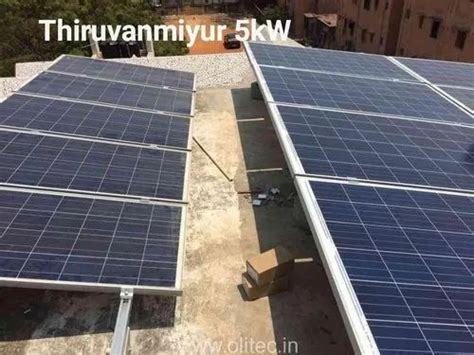 Mounting Structure Grid Tie 5kw Solar Power Plant Capacity 5 Kw At Best Price In Vellore