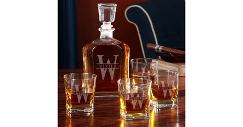 Classic Oakmont Glass Set With Whiskey Decanter Zazzle