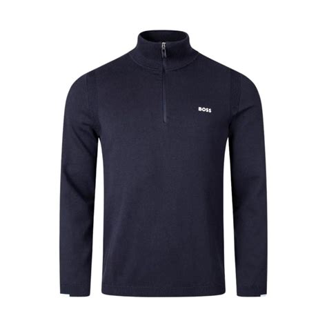 Hugo Boss Ever X Quarter Zip Sweater Dark Blue Golf Star Direct