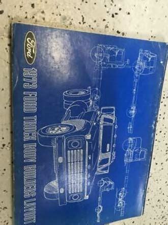 1973 Ford Truck Trucks Body Builders Layout Manual OEM Factory Ford