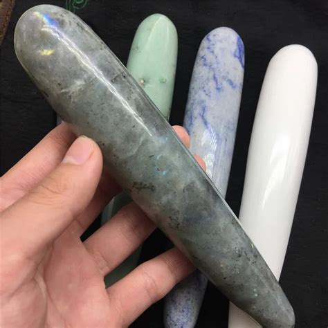 PIERRE VENDUE SEULE 18cm Labradorite Baguette De Massage En Cristal