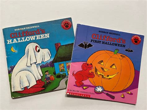 Clifford the Big Red Dog Halloween Books by Norman Bridwell - Etsy