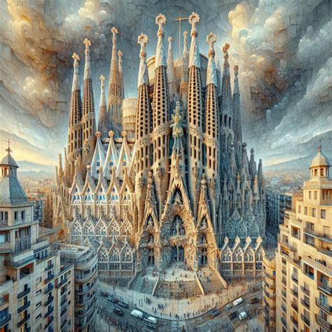 Breathtaking Sagrada Familia Architecture in Barcelona | AI Art Generator | Easy-Peasy.AI