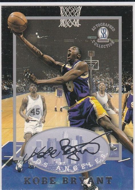 Kobe Bryant Scoreboard Autographed Collection Basketball Card Los