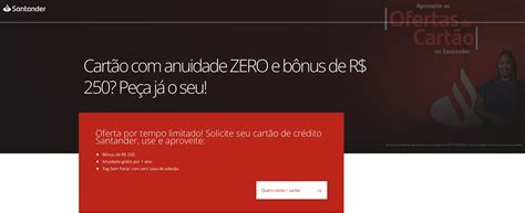 Santander oferece isenção de anuidade por um ano na contratação de