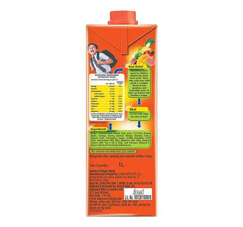 Real Fruit Power Mix Fruit Juice 1 Ltr Crazy D India