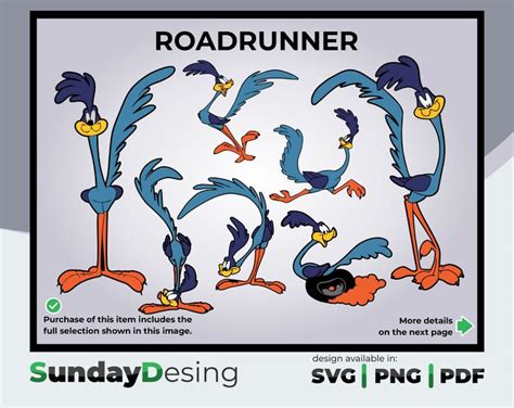 DXF File Roadrunner Road Runner Beep Beep - Etsy