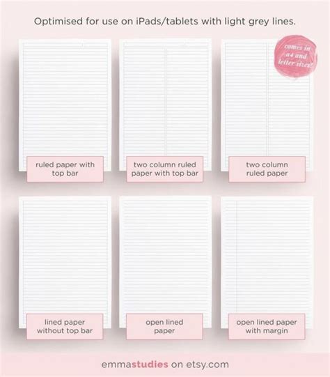 Digital Note Taking Template