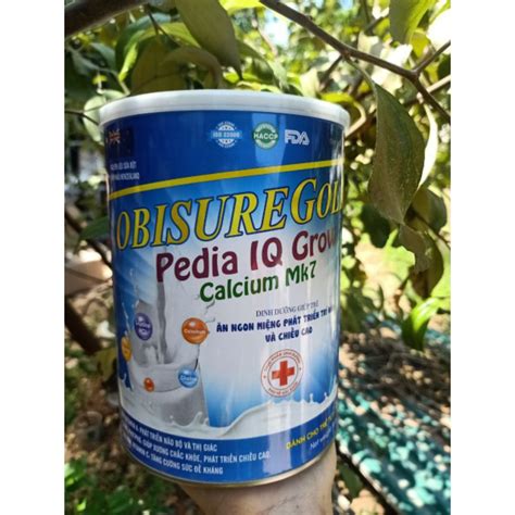 1-15 tuổi Sữa Obisure Gold Pedia IQ Grow Calcium Mk7 900g GIÚP TRẺ ĂN ...