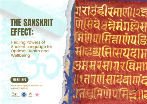 Sanskrit S Healing Powers Optimal Health Wellbeing