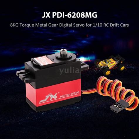 JX PDI 6208MG 8KG Metal Gear Digital Servo For 1 10 RC Drift Cars