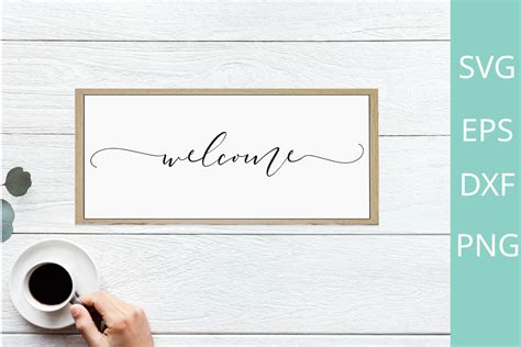 Welcome Sign Svg / Png Graphic by Chamsae Studio · Creative Fabrica