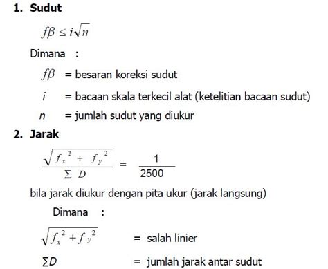 Rumus Ilmu Ukur Tanah Ilmu