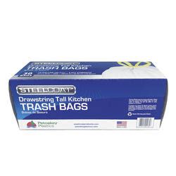 Steelcoat 13 Gallon Drawstring Trash Bags 30 Count At Menards