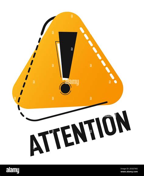 Attention Triangle Sign With Exclamation Mark Stock Vector Image Art