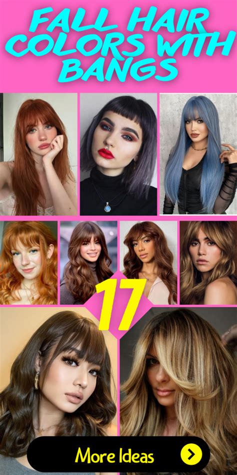 17 Gorgeous Fall Hair Colors with Bangs: Ideas to Embrace the Seasonal ...