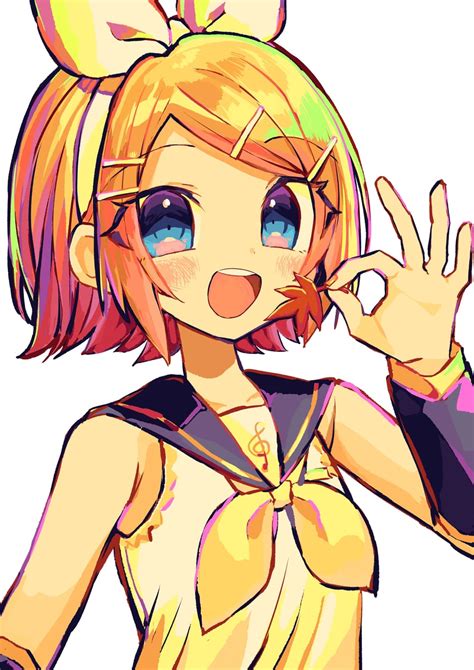 Kagamine Rin Vocaloid Drawn By Kasakisakura Danbooru