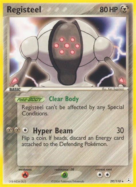 Pokémon EX Holon Phantoms Card 029 Registeel Standard Arcade Game Cards