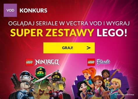 Konkurs dla fanów seriali Lego Vectra VOD e Konkursy info