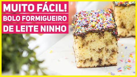 Bolo Formigueiro De Leite Ninho Mais F Cil Da Vida Fica Pronto Muito