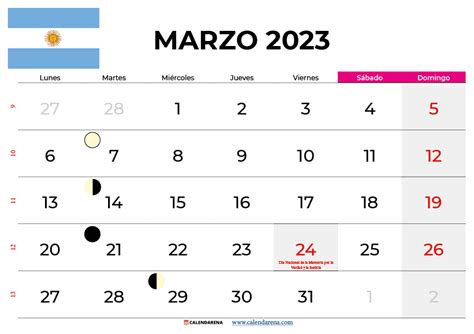 Descargar Calendario Marzo 2023 Argentina Para Imprimir Free Nude