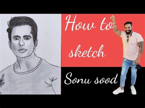 How To Draw Sketch Of Indian Legend Sonu Sood Youtube