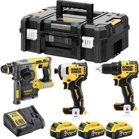 Kit Outils Xr V Ah Li Ion Brushless Sp Cial Per Age Dewalt