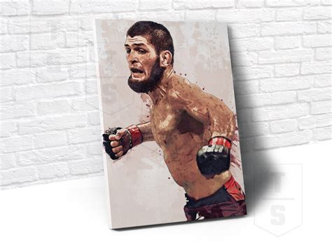 Khabib Nurmagomedov UFC Champ Poster Canvas Banner UFC Fan Etsy