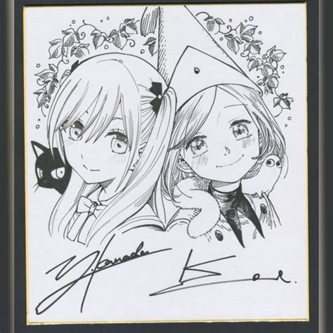 Dessin Sur Shikishi Par Yosuke Kaneda Mangaka Romio Vs Juliet Et Kamome