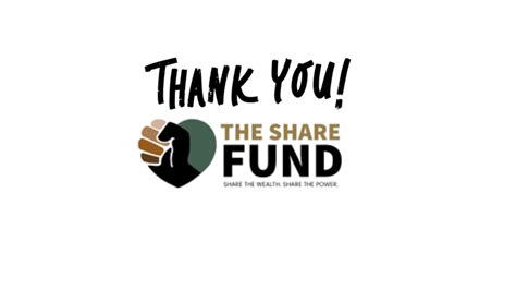 Thank You To The Share Fund 501 C 3 Nonprofit