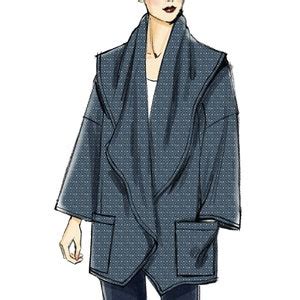 Sewing Pattern For Womens Coats Vogue Pattern V Very Loose