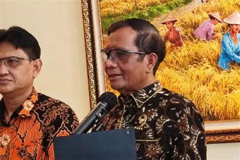 Mahfud MD Kasus Lukas Enembe Murni Kasus Hukum Bukan Politik ENBe